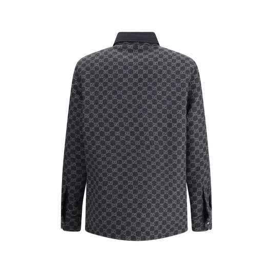 Wool Jacket with all-over GG monogram