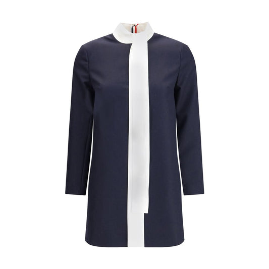 High Wool Suiting Shift Dress