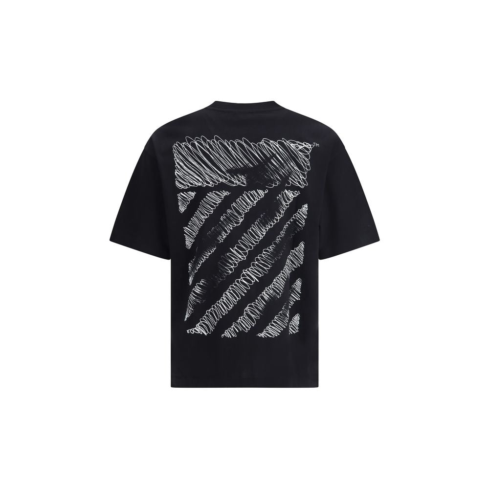 Scribble Diag Boxy T-Shirt