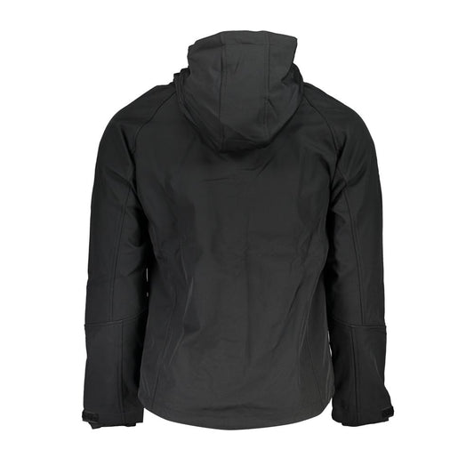 Black Polyester Jackets & Coat