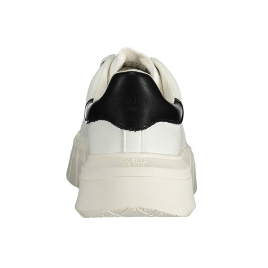 White Polyester Sneaker
