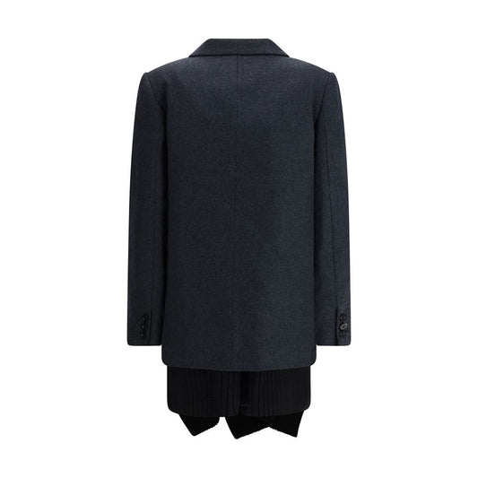Wool Melton and Wool Knit Jacket