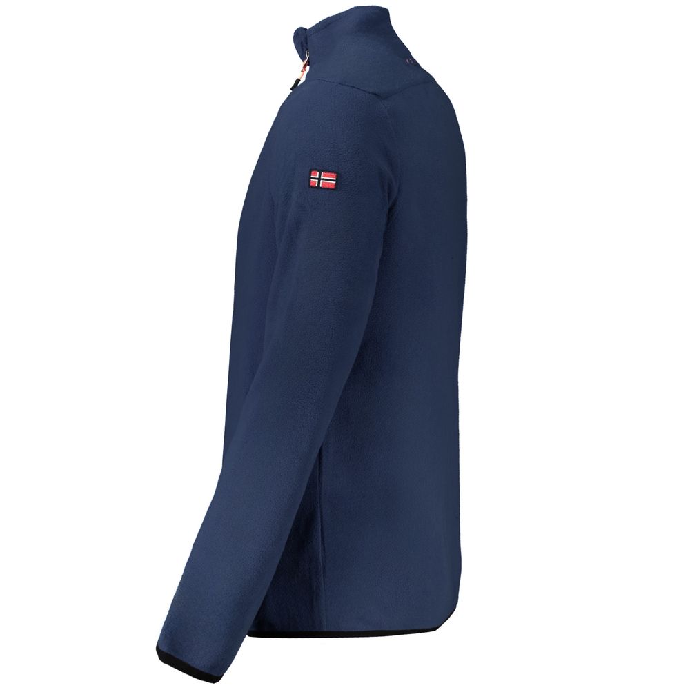 Blue Polyester Sweatshirt